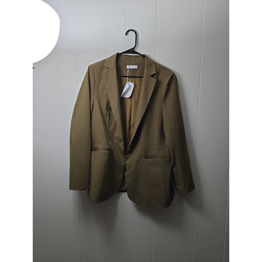 Cicy Bell Women's Olive Blazer NWT Size L